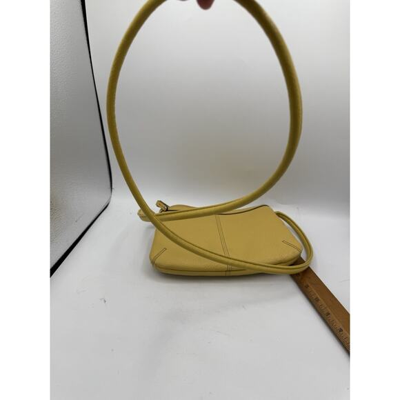 Tignanello Yellow Leather Crossbody Shoulder Bag - Picture 8 of 8